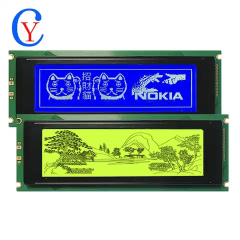 5,4 дюймовый 24064 240*64 240X64 графическая точечная матрица LCM синий желтый ЖК-дисплей параллельный порт t6963 для промышленного устройства