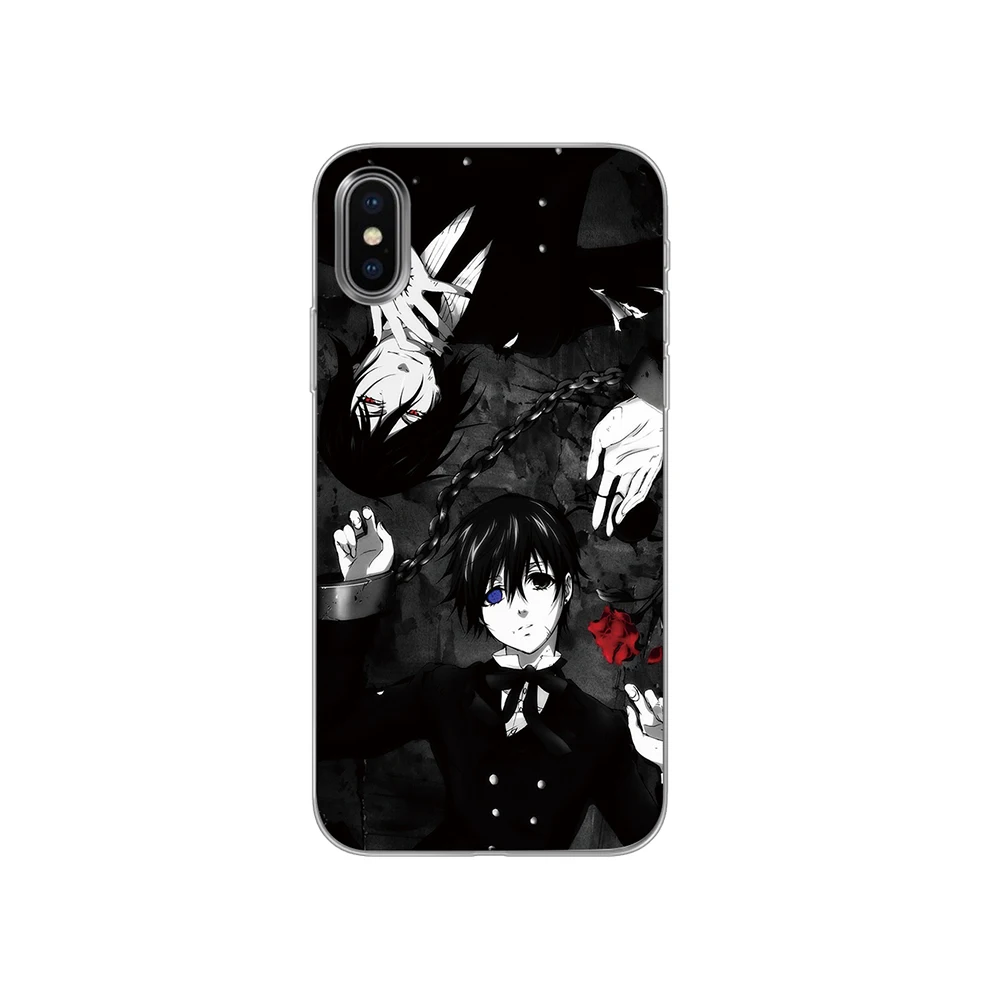 Черные силиконовые чехлы для телефонов Butler для iPhone 5 5S SE 6 6s 7 8 Plus X XS Max XR задняя крышка