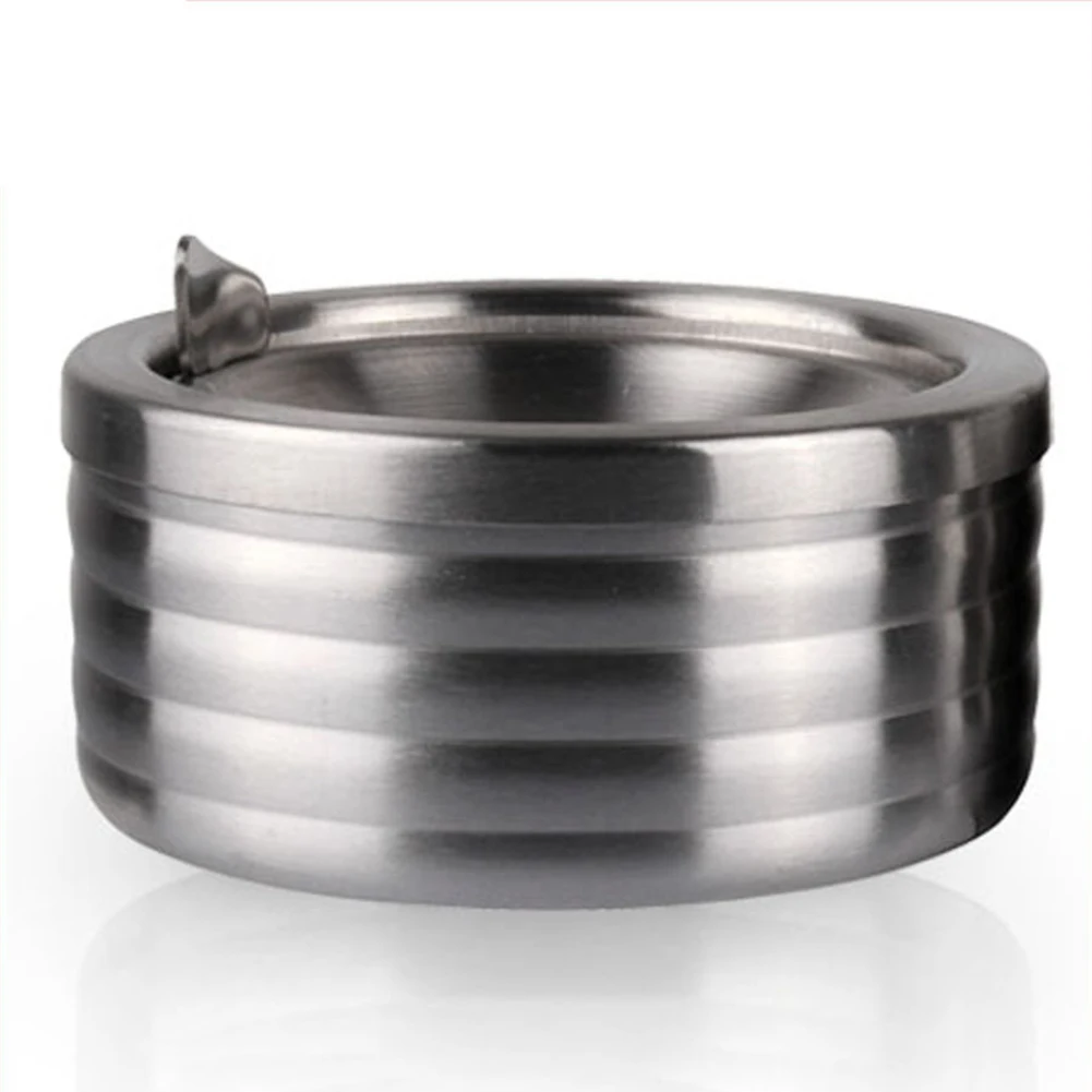 Горячая продажа пепельница из нержавеющей стали держатель для сигарет круглый