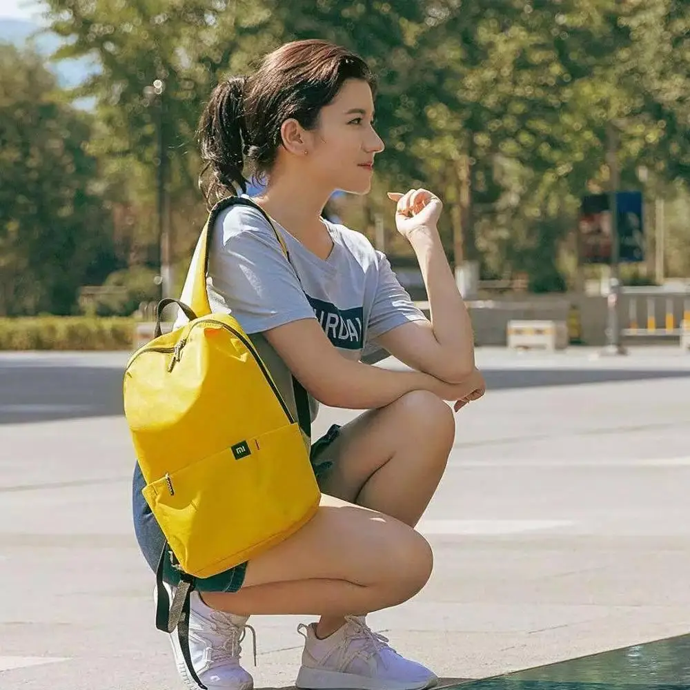 Официальный рюкзак Xiaomi 10L водонепроницаемая сумка 10 цветов для спорта и отдыха