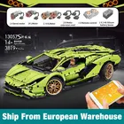 Молд King 13057, совместимый с автомобилем Lamborghinis Sian FKP 37, мотор, модель автомобиля, строительные блоки, кирпичи, детские рождественские подарки
