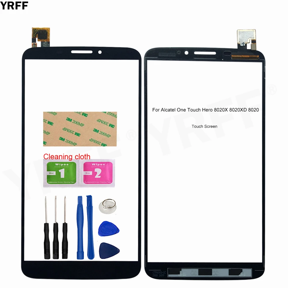 

For Alcatel One Touch Hero 8020 8020X 8020XD Touch Screen Digitizer Front Glass Sensor 8020 Panel New Replacement