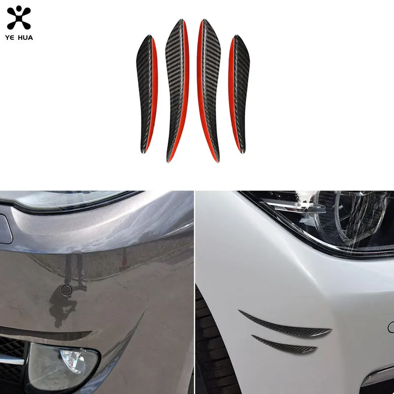 Online Pisau Udara Untuk Bmw E90 Dikhususkan Serat Karbon Asli TPIC Bumper Depan Stiker Decal Bibir Eksterior