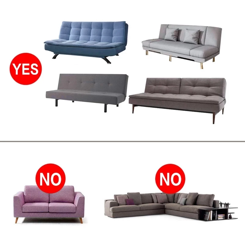 

Polar Fleece Fabric Armless Sofa Bed Cover Solid Color Without Armrest Big Elastic Folding Furniture Decoration Bench Covers