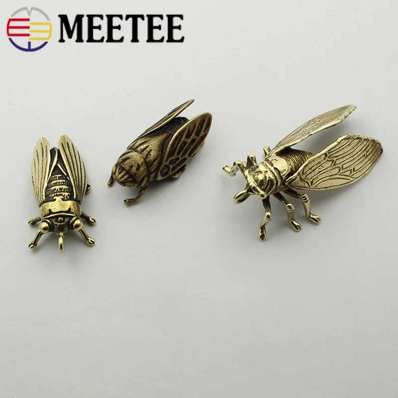 Meetee 1 шт./2 шт. латунные подвесные пряжки из чистой меди брелок украшение подвесная