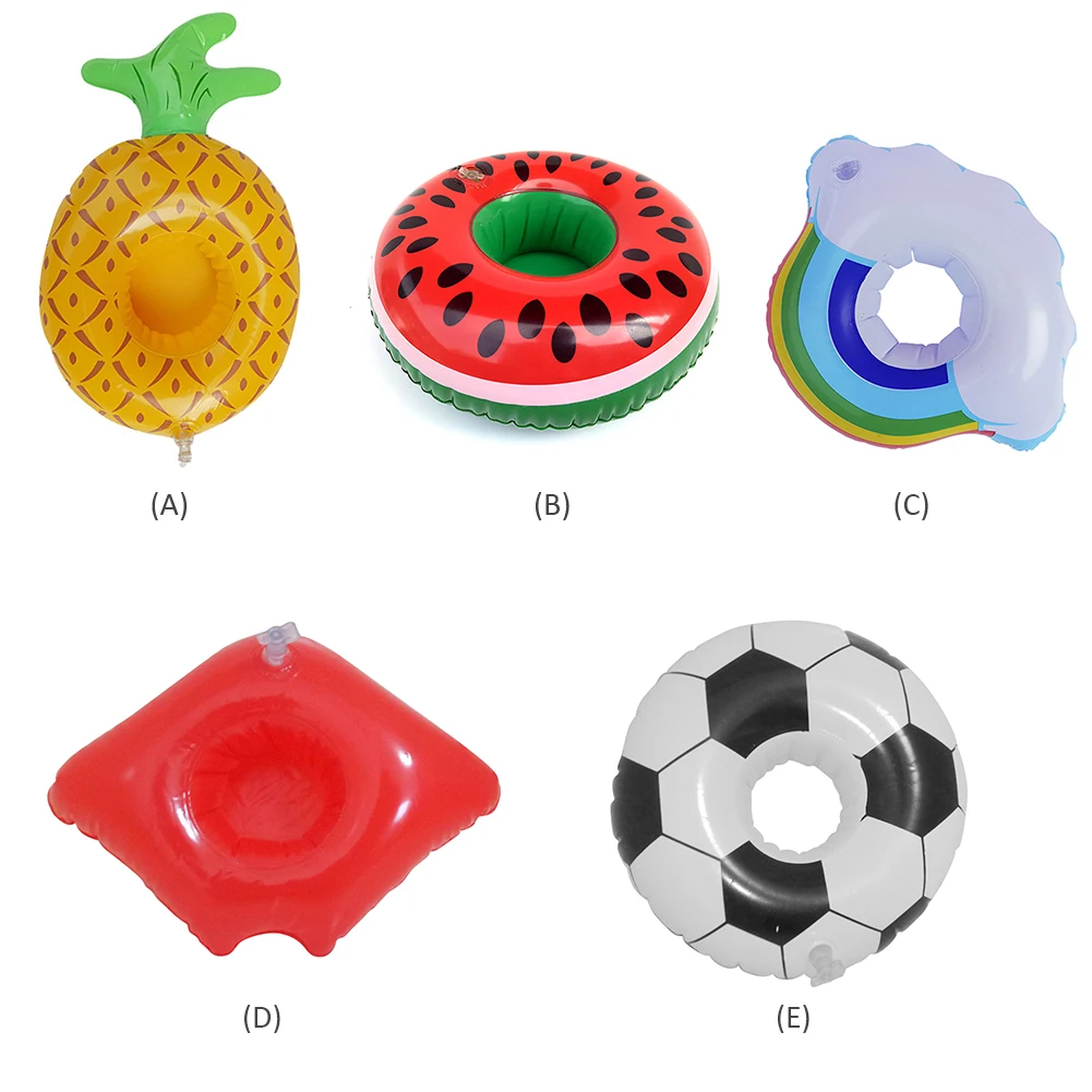 Posavasos inflable de flamenco para piscina, mini posavasos acu&aacute;ticos vaso flotante, soporte para piscina, juguete Flotador para bebidas, c&iacute;rculo hinchable, posavasos para piscina-4