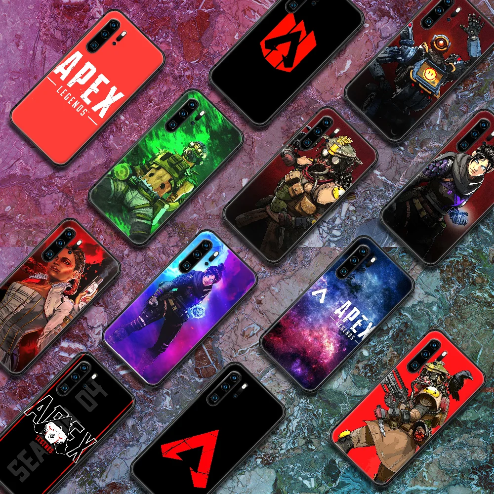 Чехол для телефона Apex Legends Huawei P Mate 10 20 30 40 Pro Lite Smart 2019 2021 Черный силиконовый чехол