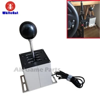 usb h gear shifter for logitech g27 g29 g25 g920 gearshift knob for thrustmaster t300rsgt for ets2 sim pc racing with fixture