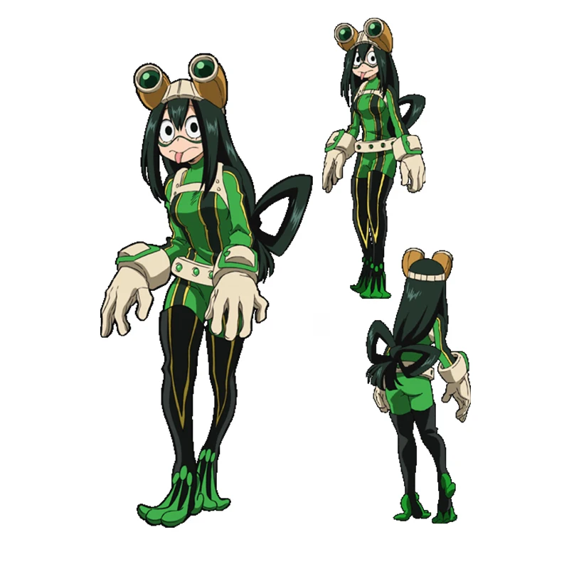 

COSTAR горячий аниме Моя геройская Академия Asui Tsuyu косплей костюм комбинезон для женщин девочек детей Хэллоуин платье