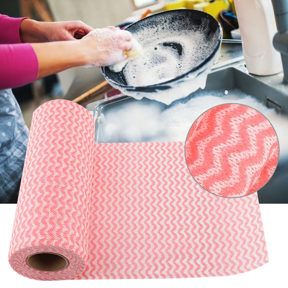 

Cleaning Cloths 50pcs Disposable Non-stick Oil Non-woven Fabric Duster Dish Cloth Hand Towel for Kitchen