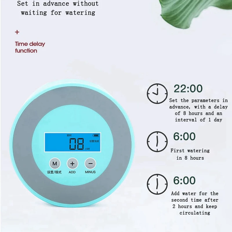 

Smart LCD Sn Automatic Watering Device Timing Watering and Irrigation Controller Pot Drip Irrigation System, US Plug