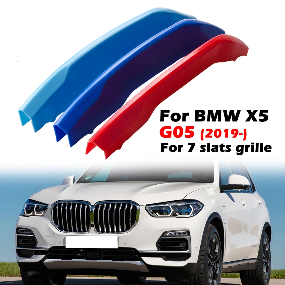 7 планка решетка крышка клип Накладка для BMW X5 G05 2019 Передняя почечная спорт M стиль