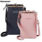 Сумка-мессенджер женская, из искусственной кожи, с металлическим отверстием, мобильный телефон, 2021