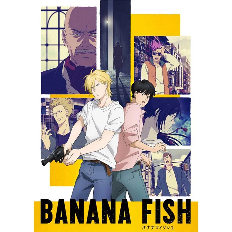 

Banana Fish Anime Cartoon Posters Art Paper Hanging Paintings Wall Sticker for Living Room Home Decor for Fans