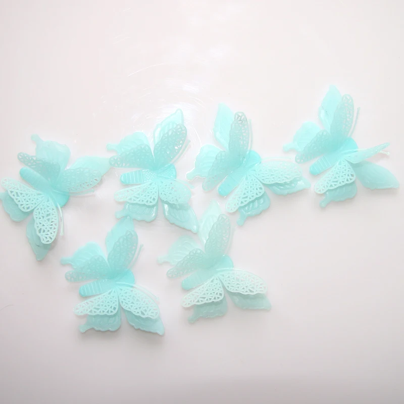 6 шт. светящиеся двухслойные наклейки бабочки на стену|wall sticker decor|sticker decorationhome decor |