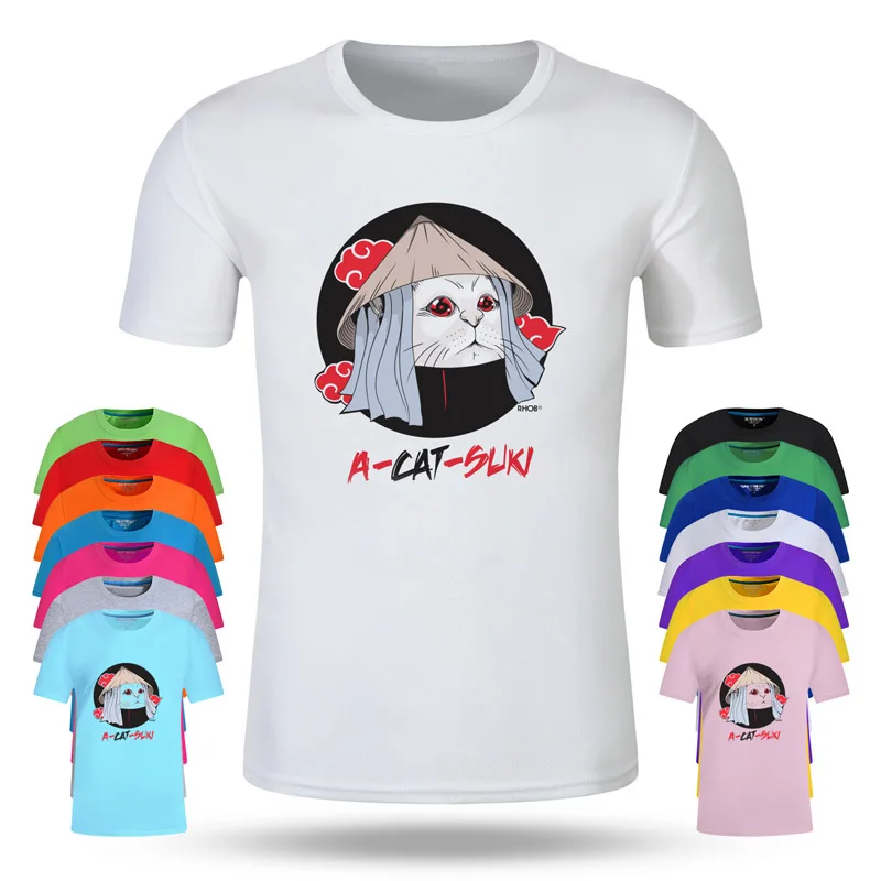 

Cat Hat Sir Fashion Cotton Big Size Students Summer T-Shirt Short Sleeve Men Women Boys Girls T Shirt Tees Kids Tshirt