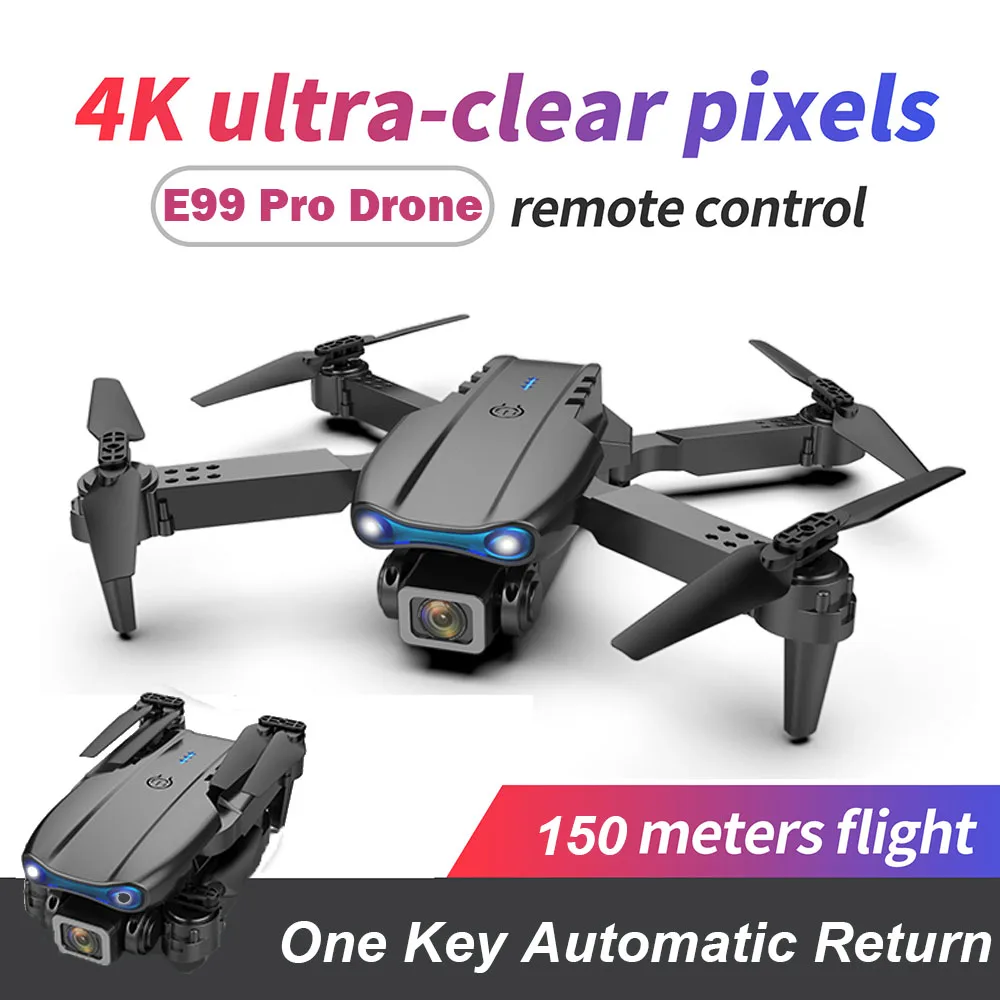 Enlarge 2022 NEW E99 PRO Drone Professional 4K HD Dual Camera Automatic Obstacle Avoidance Foldable Height Keep Mini Helicopter Toys