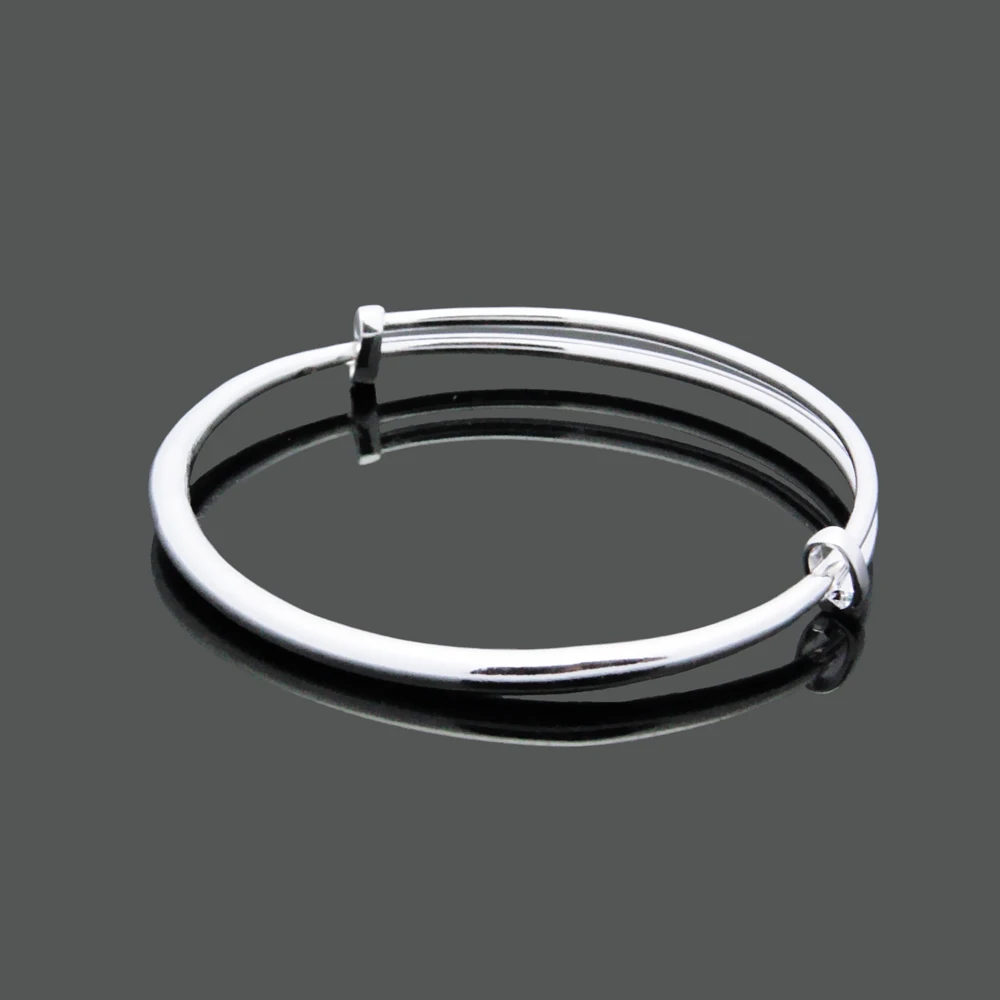 Браслет из серебра 925 пробы женский регулируемый размер|Гибкие и жесткие