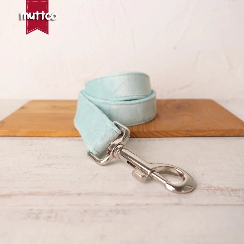 Уникальный дизайн модный галстук-бабочка MUTTCO ручная работа поводок для собак AQUA