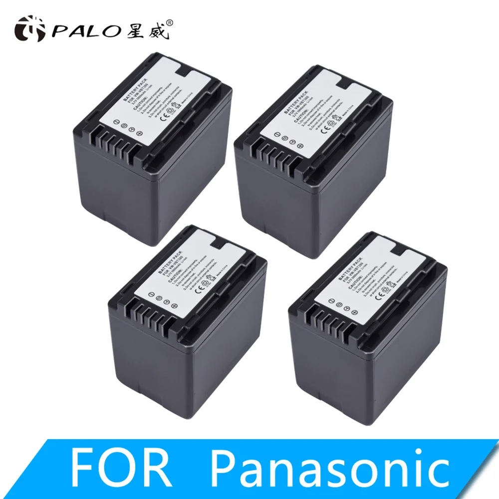 1 шт. 3900 мА/ч, VW-VBT380 VBT380 VW-VBT190 VBT190 батарея для цифрового фотоаппарата Panasonic HC-V110, HC-V130, HC-V160, HC-V180, HC-V201, HC-V250, HC-V26 - Цвет: 4pcs