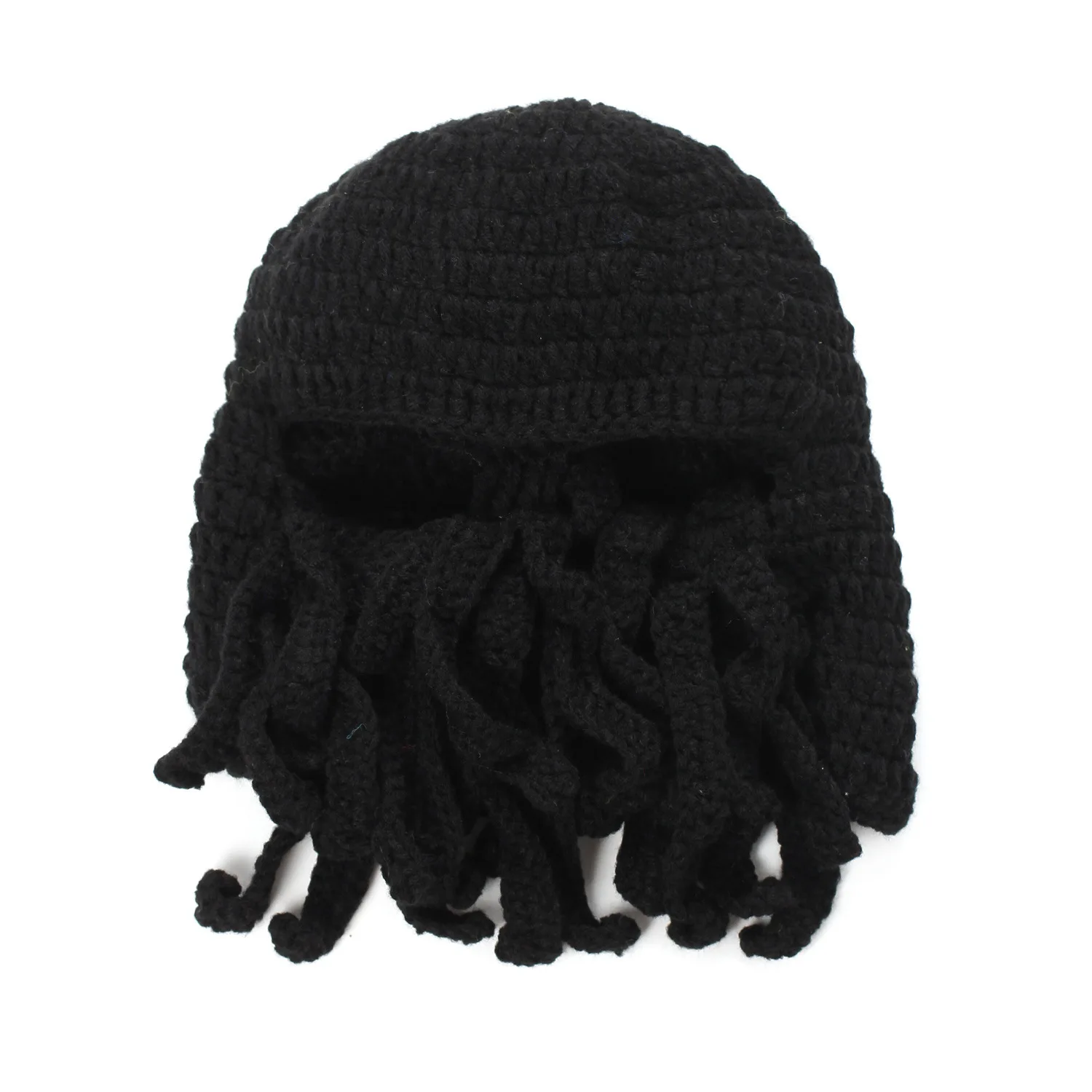 C02 Смешные щупальца Осьминог Beanie вязанная вязаная шапка для бороды ветрозащитная Лыжная вязаная шапка с маской для мужчин и женщин - Цвет: C02