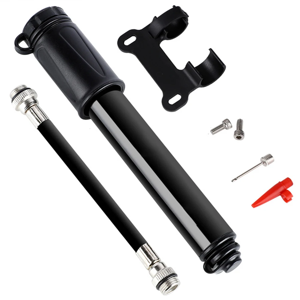 

Bicycle Portable Inflator Hand Mini MTB Road Bike Pump Tire Air Inflator Cycling Presta Valve Ball Needle Hose Bike Accessories