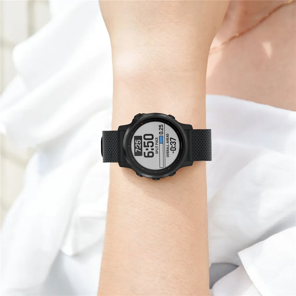 

Soft Silicone For Garmin Fenix 6S 6S Pro 5S 5S Plus Smart Watch Wrist Bracelets Rose Gold Clasp Accessories Easy install Correa