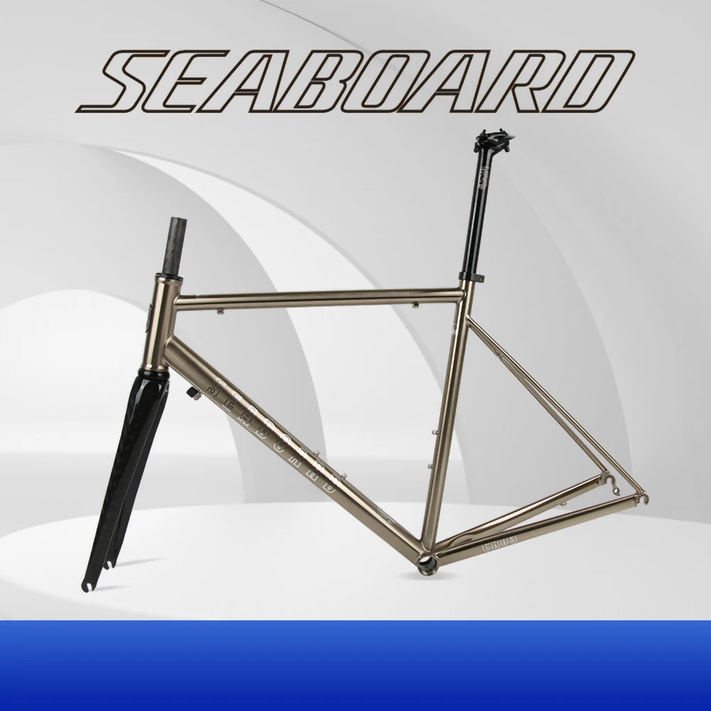 2022 SEABOARD CR03 Chrome HeatTreatment Steel With Carbon Fork Road Bike CR-MO 4130 Frameset dpd | Bicycle Frame