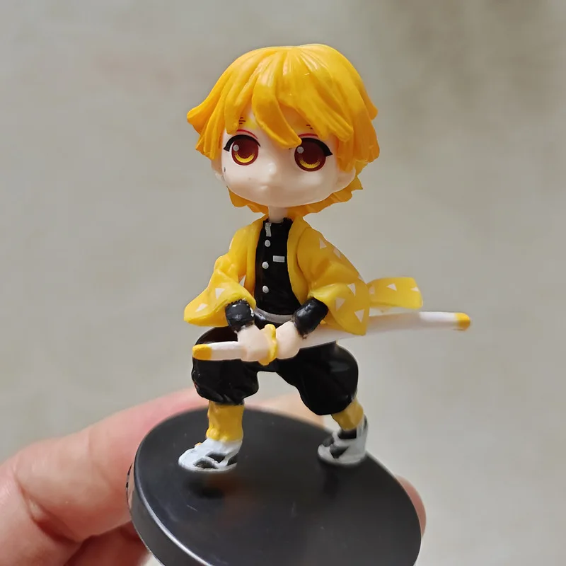 6 шт./партия Demon Slayer фигурка незуко зенитсу танджиро гиюу иносуке кююру Q Ver Kimetsu no