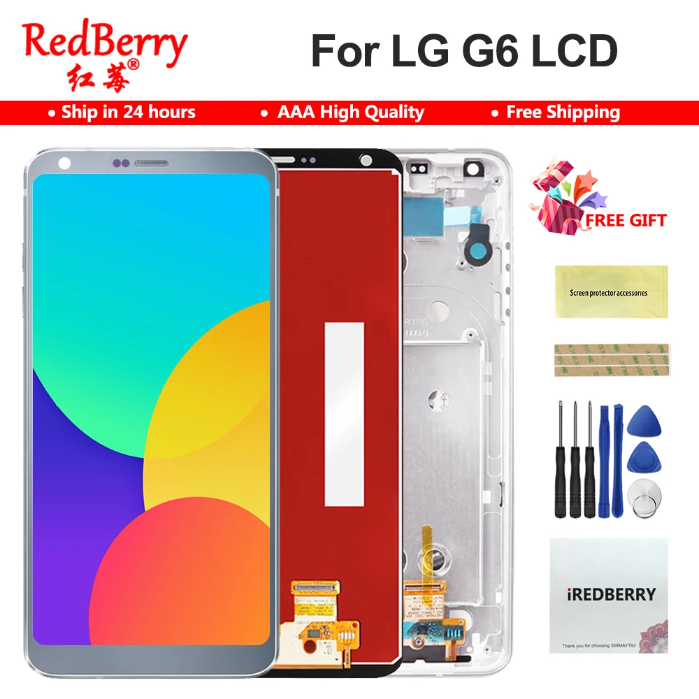 ЖК экран H870 для LG G6 5 7 дюйма без битых пикселей дисплей сенсорный дигитайзер