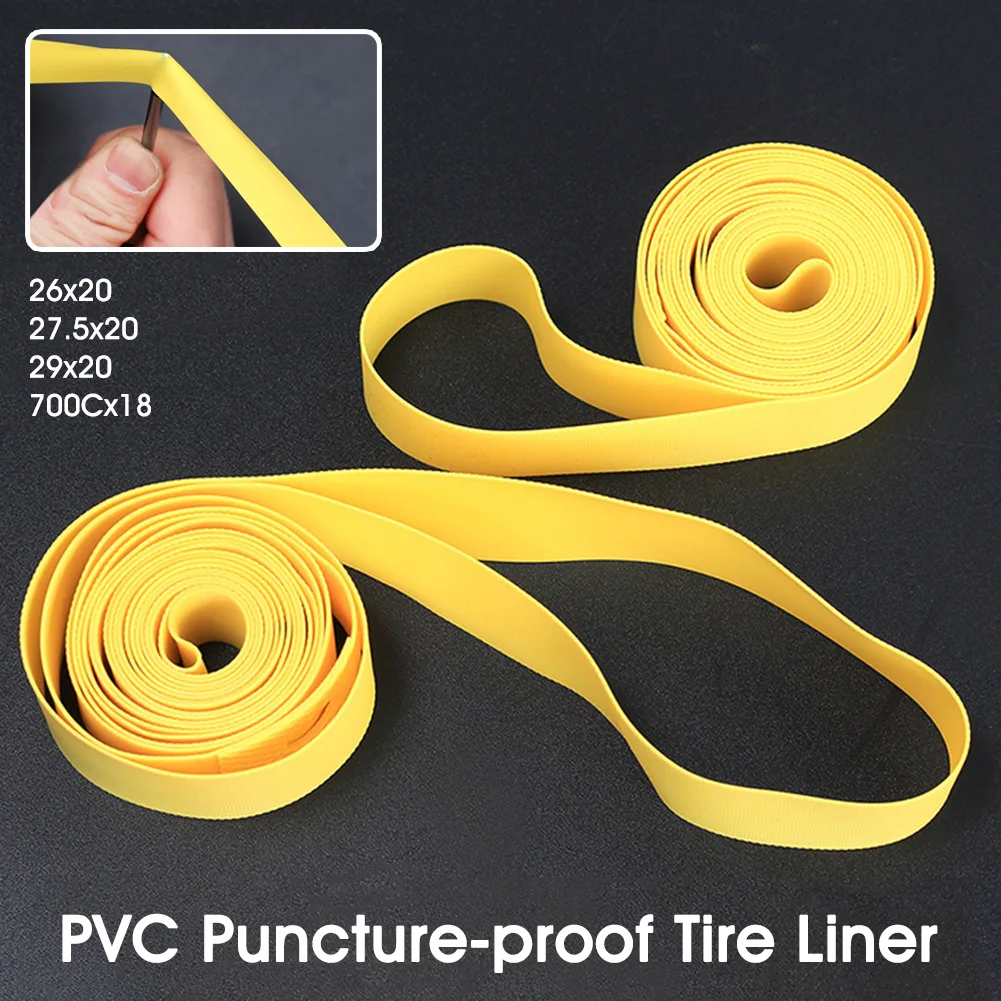 

Dropship 1Pair Bike Tier Liner Rim Tape Inner Tube Protector for Mountain Road Bikes Anti-Puncture Tyre Pad, 700c/26"/27.5"/29"