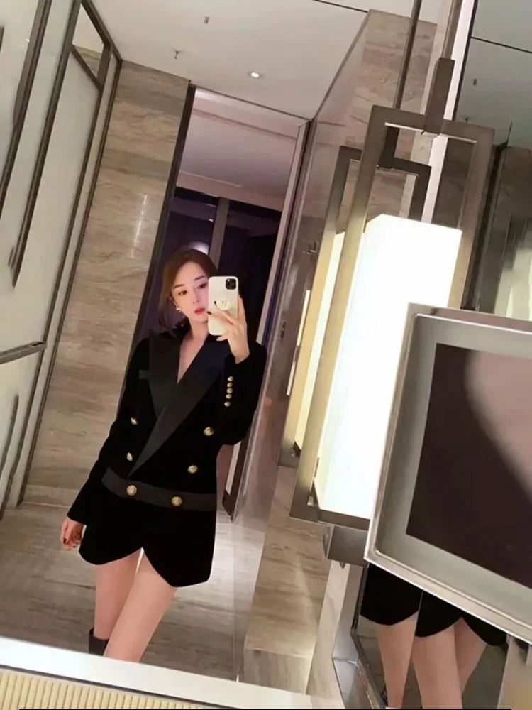 

DEIVE TEGER, новый стиль, женская повседневная одежда с V-образным вырезом и длинным рукавом, на пуговицах, элегантная женская одежда для вечерние...