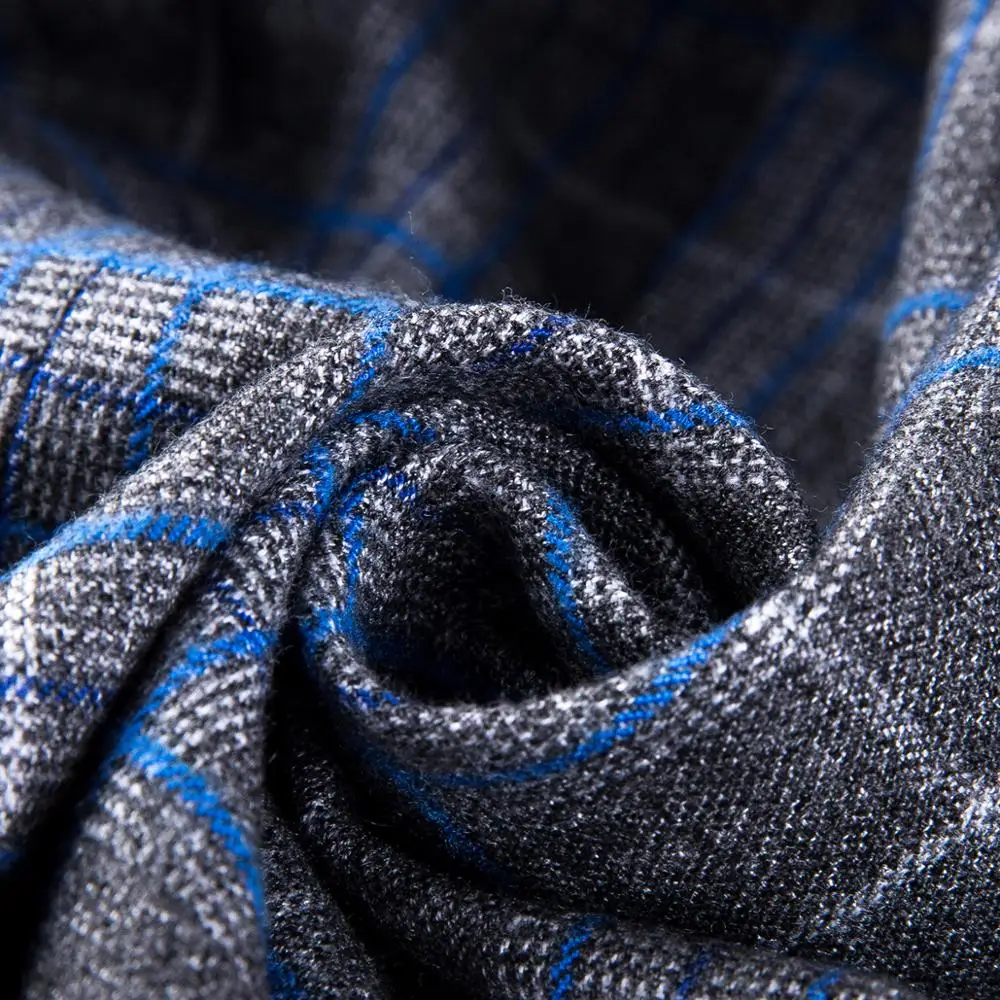 

2019 New Fall Winter Blazer Fashion Full Sleeve Plaid Jacket High Quality Feminine Outwear Coat S-4XL