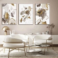 abstract marble canvas print paintings brown gold foil poster morden wall art pictures on canvas for bedroom home decoration