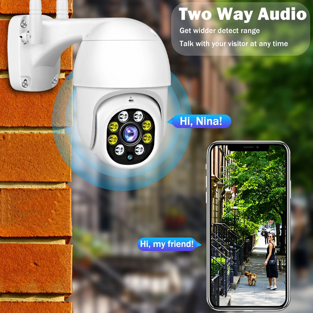 WI FI IP Камера 1080P Мини PTZ скоростная камера Скорость купольная CCTV наружная Домашняя