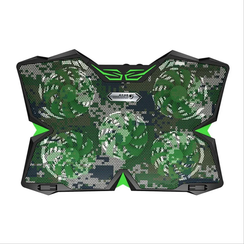 5 вентиляторов двойной USB источник питания охлаждающий вентилятор для ноутбука