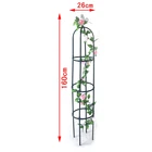 63 дюйма садовая растительная шпалера, металлическая Цветочная опора для лазания лозы и растений, зеленая
