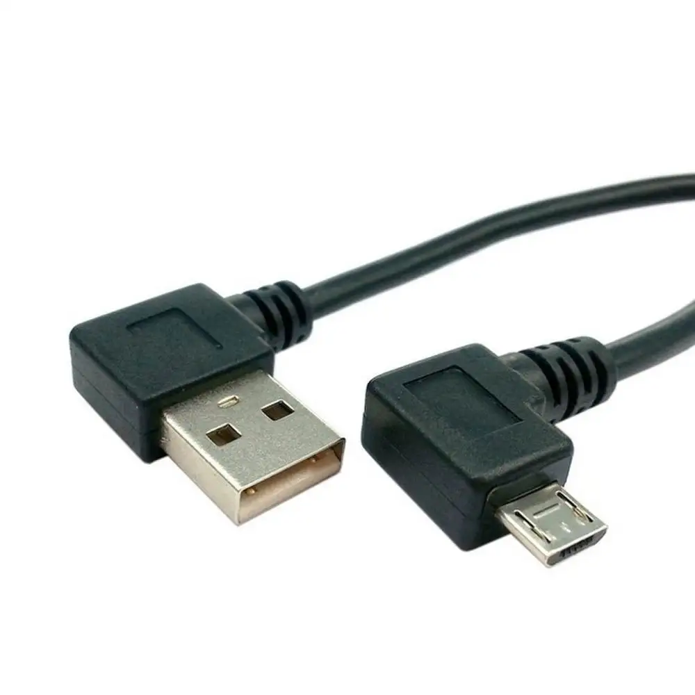 15 см 90 градусов USB 2 0 к Micro B Штекерный кабель левый угол синхронизации данных и