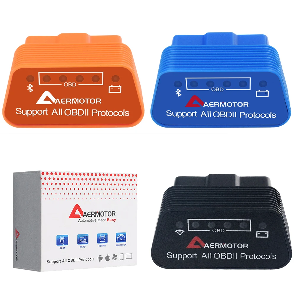 Диагностический сканер ELM327 OBD2 II Wi-Fi Bluetooth адаптер для Chevrolet Citroen Peugeot Dodge Jeep Chrysler |
