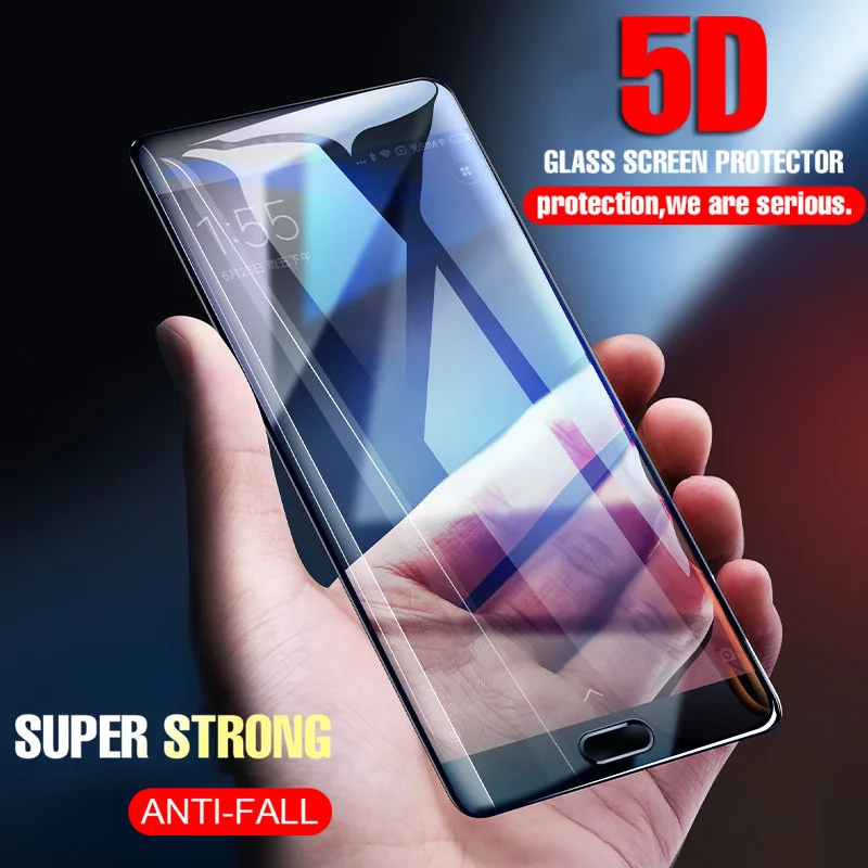 5D полное покрытие закаленное стекло для Xiaomi mi A2 Lite 5 6 8 A1 на красном Note Pro S2|Защитные