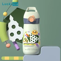 kids safety smart thermos cup 400ml intelligent temperature sensing insulated vacuum flask 24 hours keep warm children gift