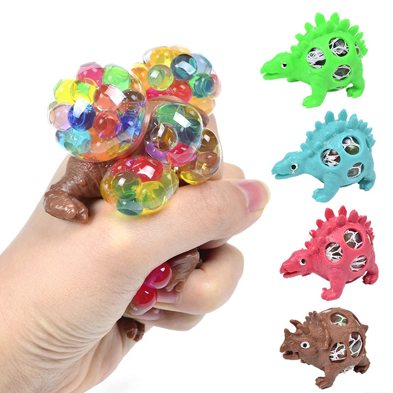 

Сжимаемый антистрессовый мяч в форме динозавра разноцветные мячи для упражнений для рук для детей и взрослых антистресс