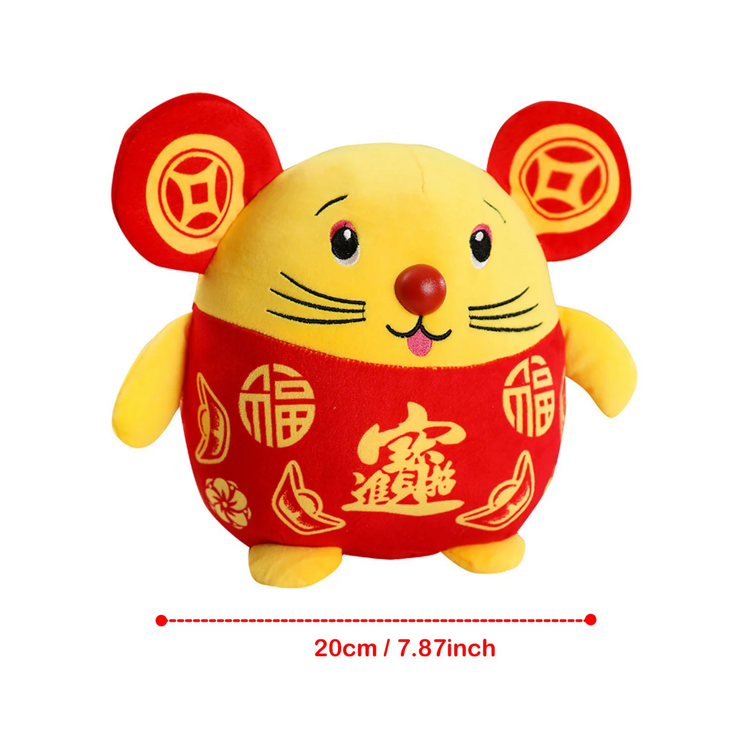 Behogar милые счастливые крысы плюшевые мягкие куклы игрушки Висячие украшения с