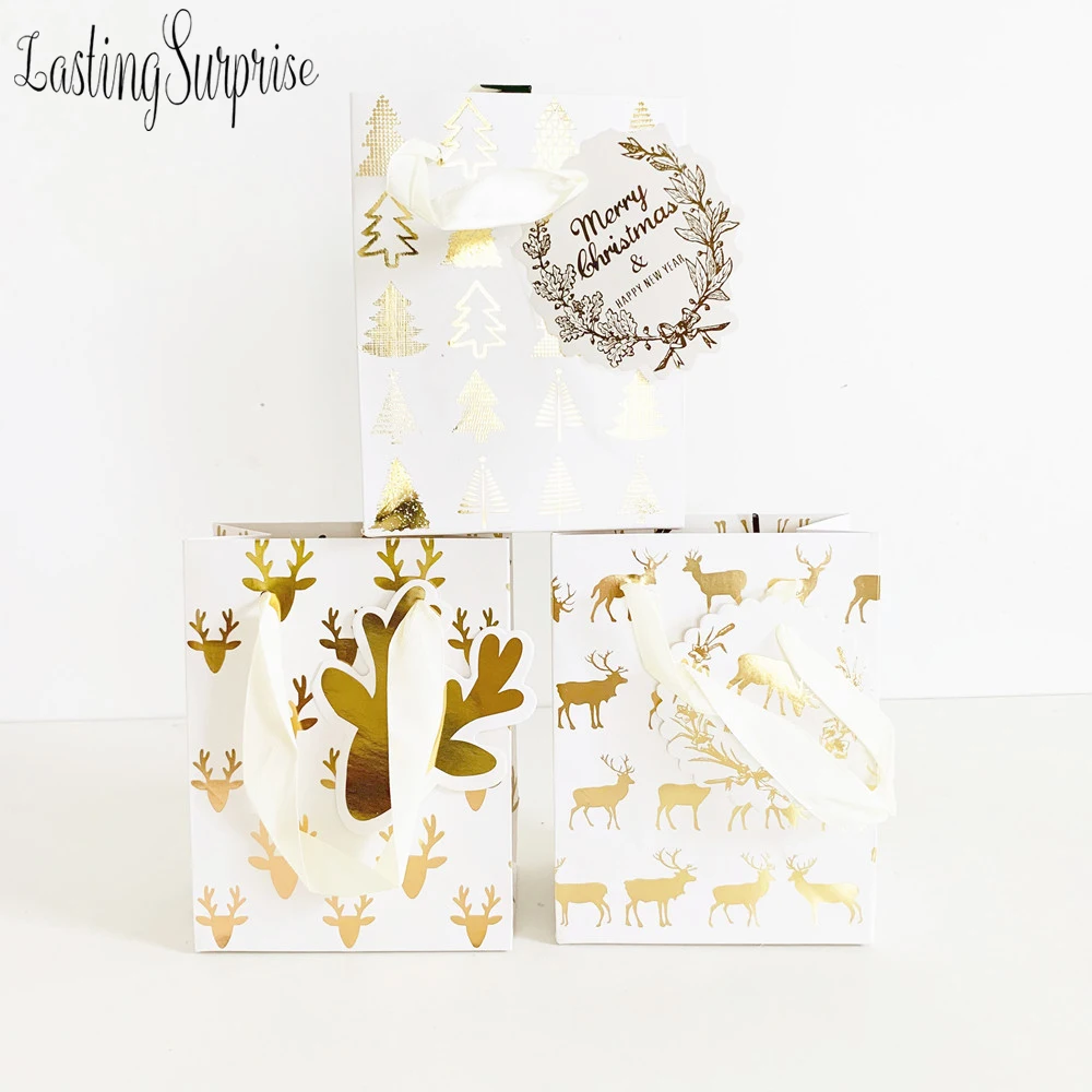 Оригинальные рождественские пакеты для упаковки подарков Упаковочная Сумка Goodie