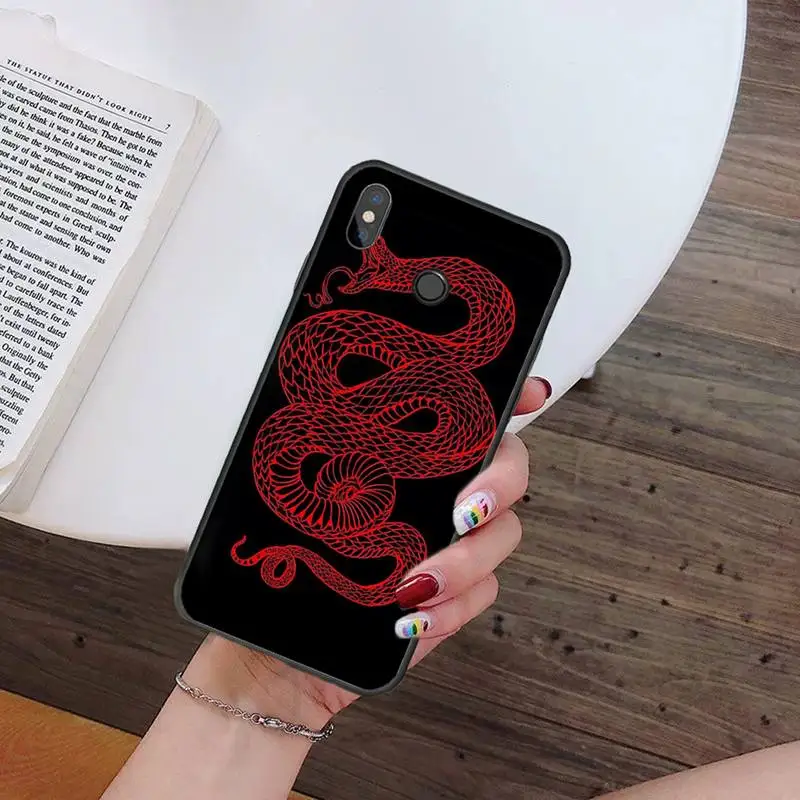 

Snake Hand animal Flower Pattern Phone Case For Xiaomi mi Redmi note 7 8t 9 9t 9s 8 10 10t 11 pro lite K20 max 3