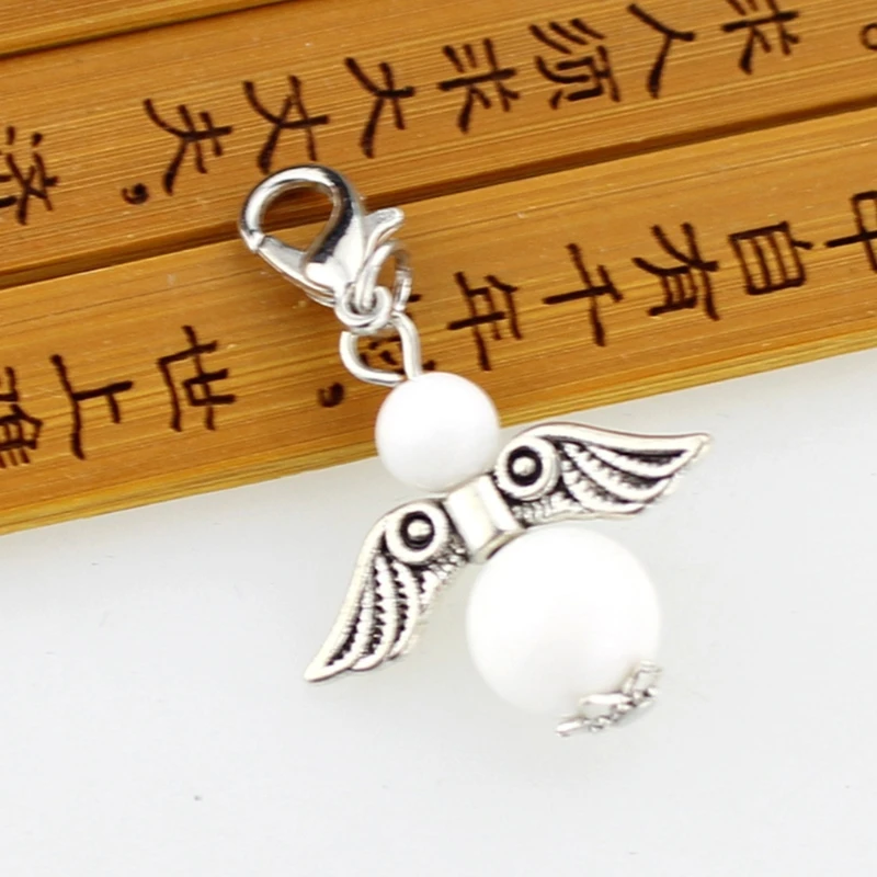 50 Pcs Angel Wing Spacer Metal Charm Beads for DIY Bracelets Necklace Jewellery | Jewelry Findings &amp Components