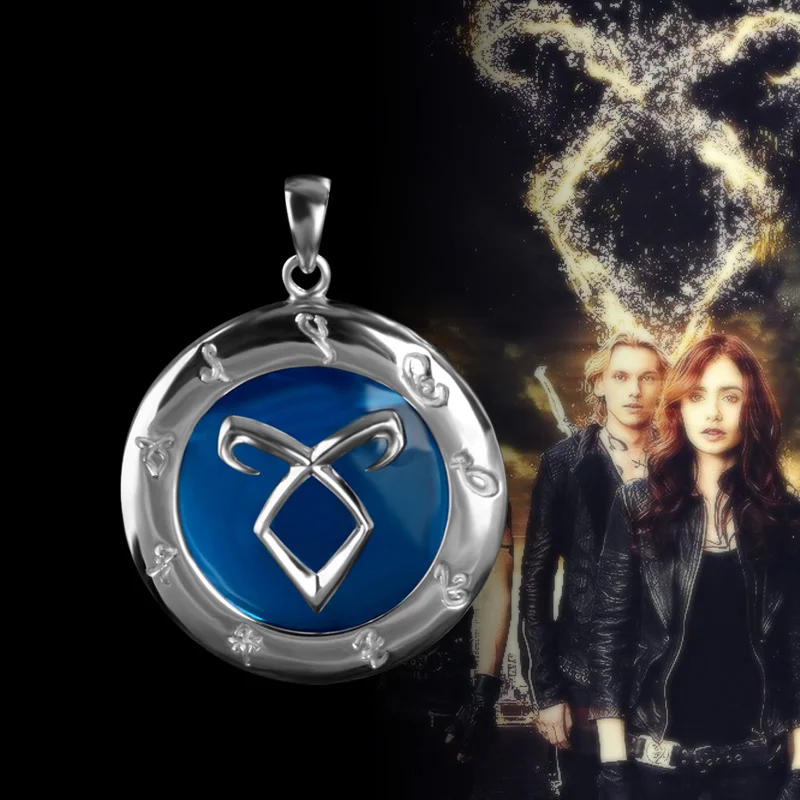 The Mortal Instrument City OfBones Necklace 925 Sterling Silver Angelic Power Rune Shadowhunters Symbol Pendant Cosplay Jewelry