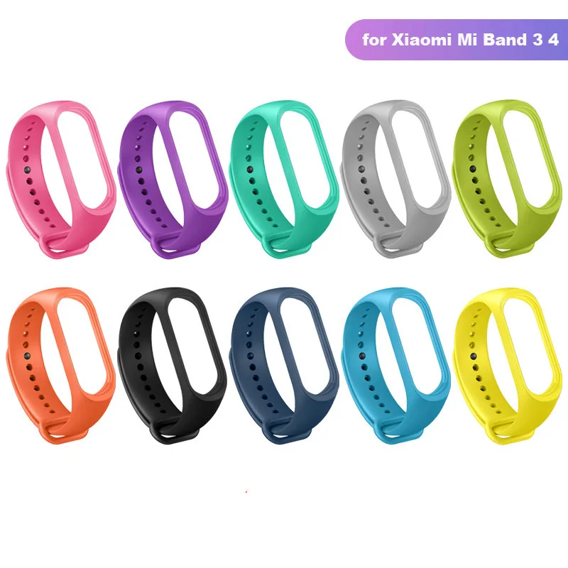 Браслет для xiaomi mi Band 3 4 спортивный ремешок часы силиконовый ремешок для xiaomi mi band 3 аксессуары браслет mi band 3 4