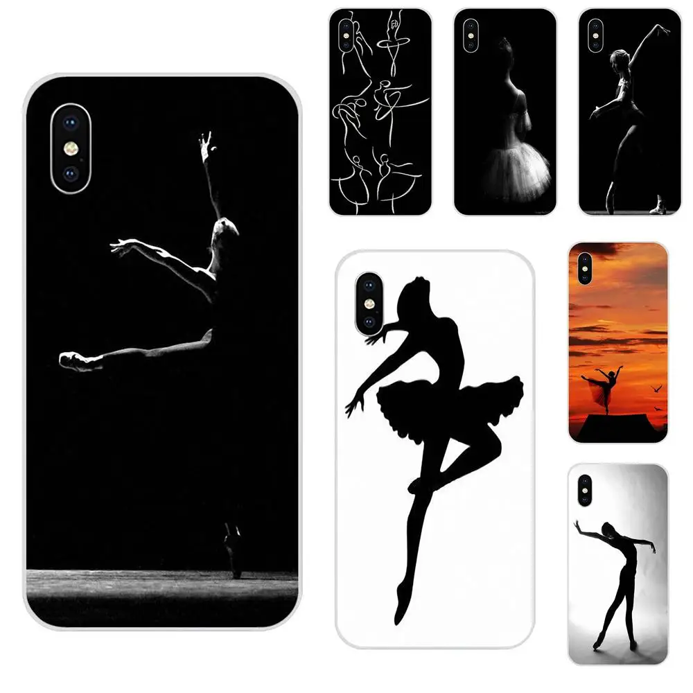 Мобильный телефон чехол для балета танцор силуэт Танцы Apple iPhone X XS Max XR 4 4S 5 5C 5S SE 6 6S 7