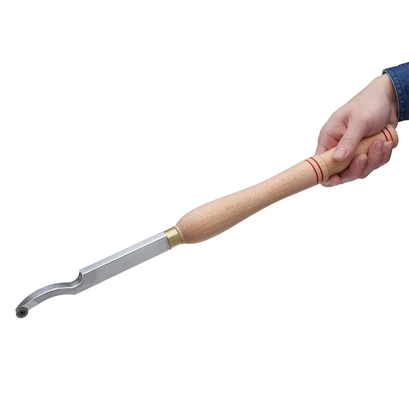 

1pc Hollower Wood Turning Tool Hollowing Cutting Lathe Tool With Wood Carbide Inserts And Wooden Handle